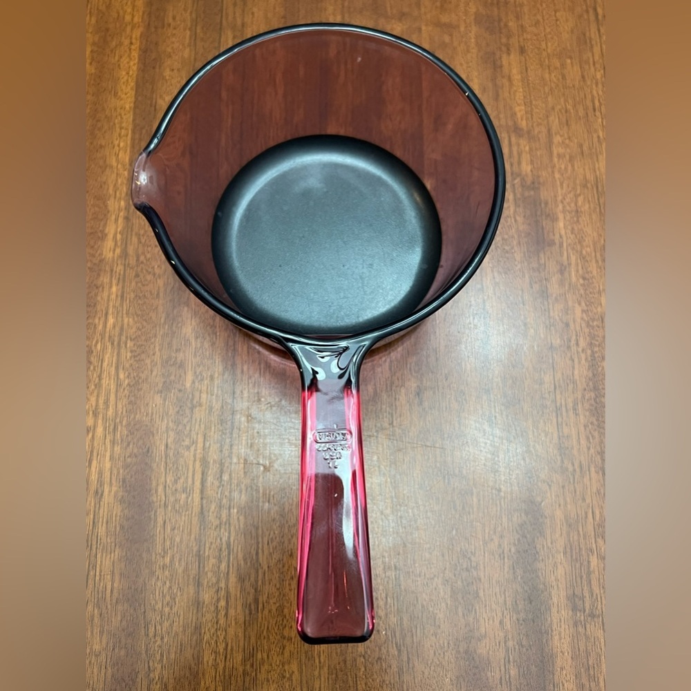 Vintage Vision Corning 1 L Cranberry Sauce Pan